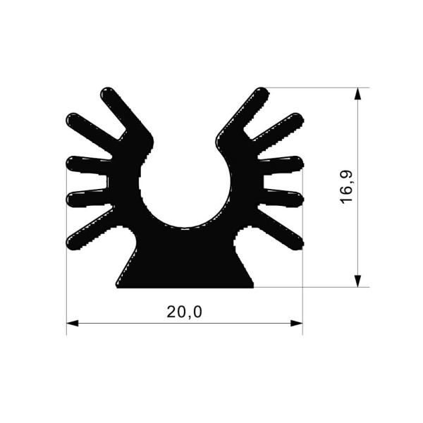 HEATSINK (L=25 mm) - OZDAS0001EL25