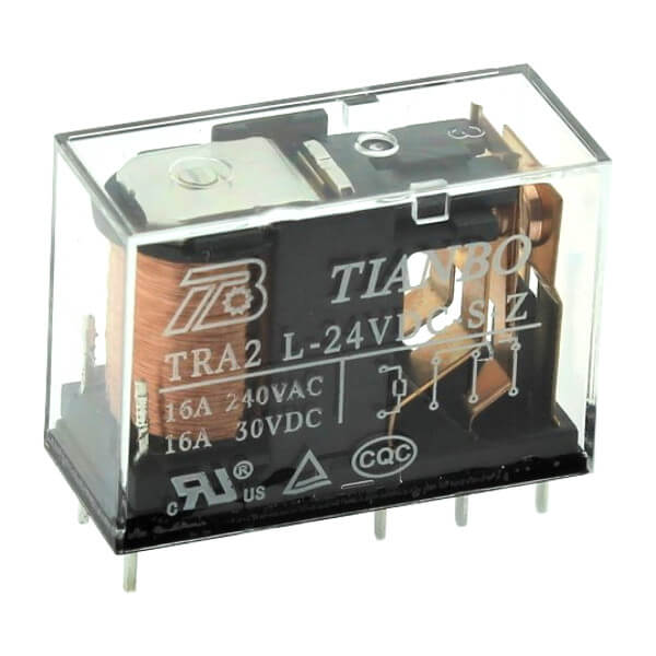 RELAY POWER 16A 24VDC 1FormC PCB TYPE TRANSPARENT - TRA2-L-24VDC-S-Z(2)