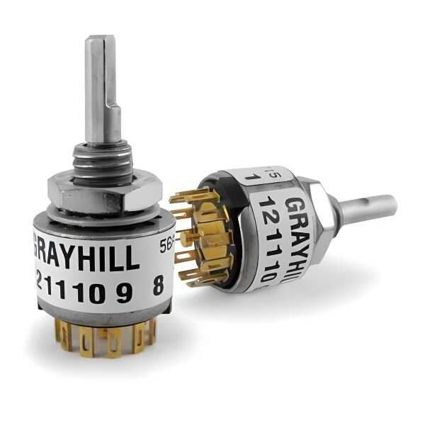 SWITCH ROTARY 1X2 GRAYHILL - 56SDP36-01-2-AJS