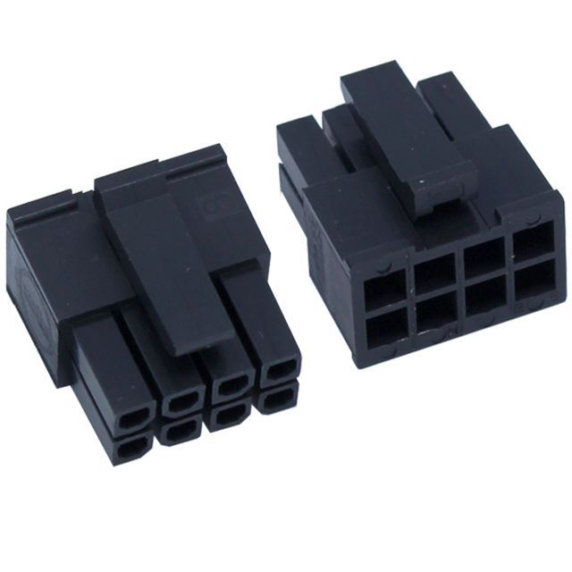 CONNECTOR 3.00MM 8PIN(2X4) MALE HOUSING BLACK - MOLEX-430250800