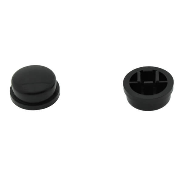 SWITCH COVER ROUND BLACK - DS1042-02-C-K