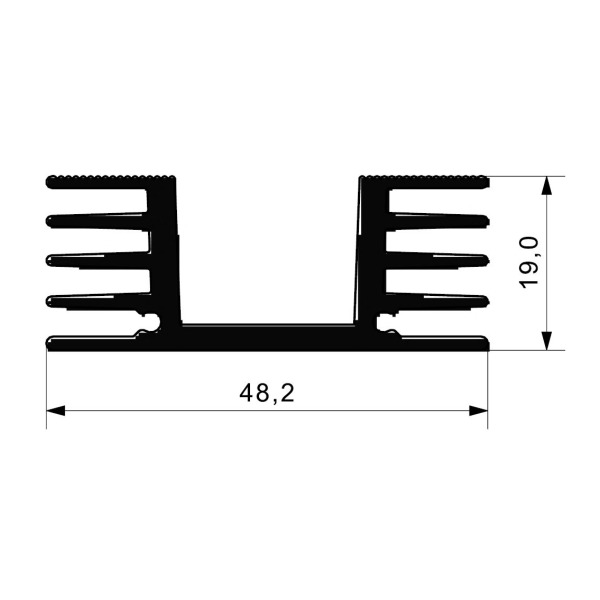 HEATSINK (L=35 mm) - OZDAS0105EL35