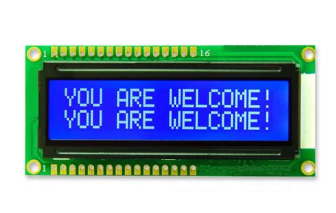 LCD CHARACTER 16X1 STN NEGATIVE BLUE 5V - PCM1601A-NS(W)-BBW-C-01