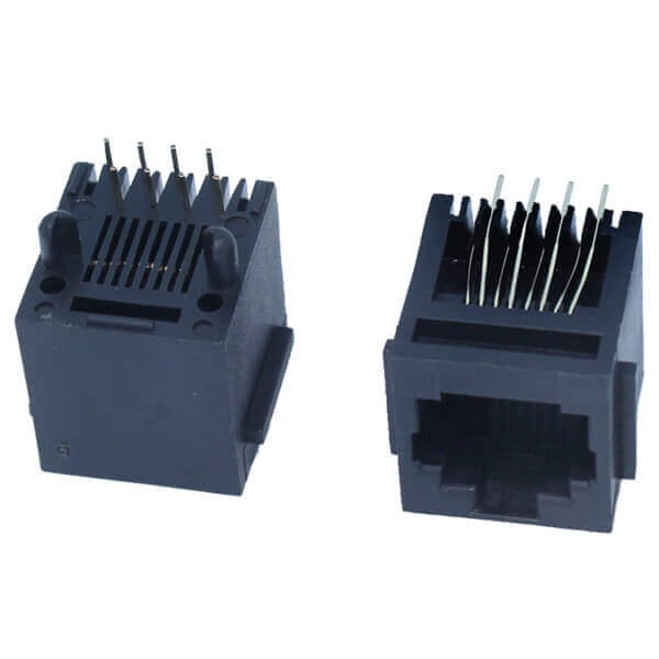 MODULAR JACK THT V/T 8P8C (RJ45,Ethernet) BLACK - L-KLS12-156-8P8C-W-L-1-0