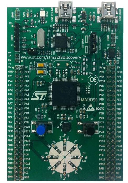 EVALUATION BOARD FOR STM32F303VCT6 - STM32F3DISCOVERY