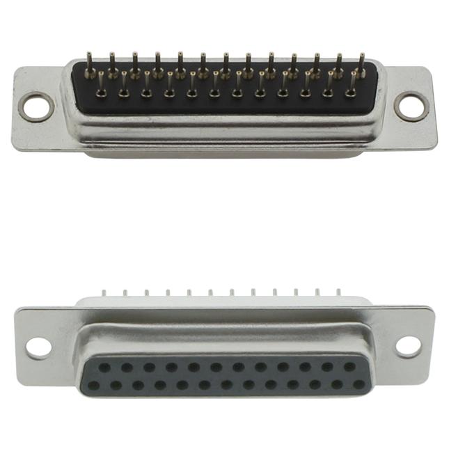 CONNECTOR DSUB 25PIN 180C PCB TYPE FEMALE CONNFLY