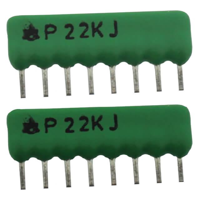 RES.NETWORK 22K Ohms 5% SIP7+1 THT - P22KJ