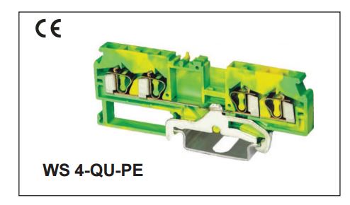 CONN.TERM.BLK FEED THRU 10MM 1P - WS4-QU-PE-01P-11-00AH