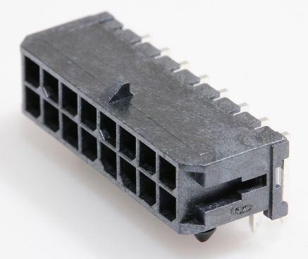 CONNECTOR HEADER 16PIN 3MM 90C MALE