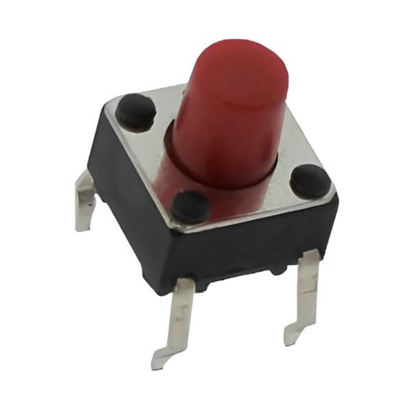 SWITCH TACT 6x6MM 7MM 260gf RED - SW046-6X6-