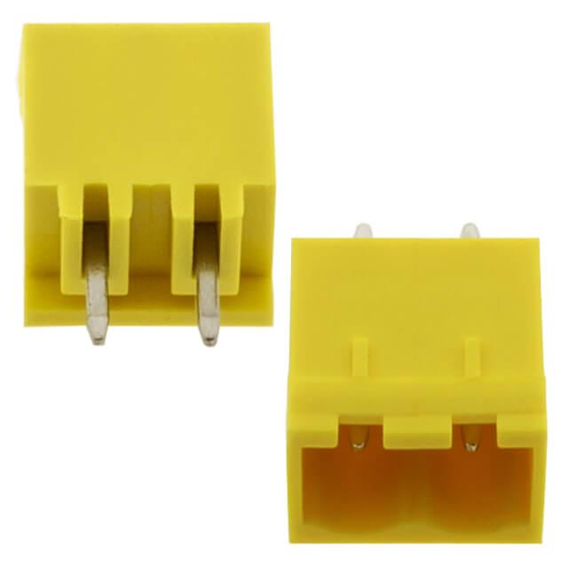 TERM.BLK.5.08MM 2P 180C MALE YELLOW CLOSED - 2EDGVC-5.08-02P-18-00AH