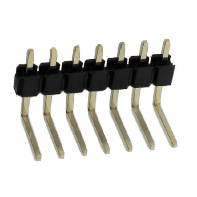 PIN HEADER 2.54MM 7PIN(1X7) THT R/A ABC 3X6X6.50MM