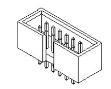 CONNECTOR BOX HEADER 2.54MM 6P GOLD - MOLEX-0878340619