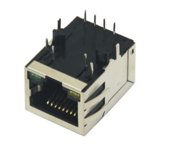 MODULAR JACK THT R/A 8P8C (RJ45,Ethernet) BLACK - L-KLS12-TL002-1X1-Y/G103