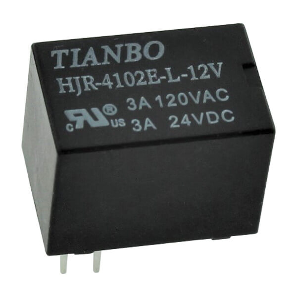 RELAY POWER 3A 12VDC 1FormC - HJR-4102E-L-12VDC-S-Z