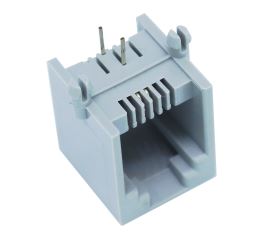 MODULAR JACK THT R/A 6P2C (RJ11) GRAY - L-KLS12-124-6P2C-W/O-2-0