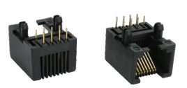 MODULAR JACK THT R/A 8P8C (RJ45,Ethernet) BLACK - DS1134-05-S80BX