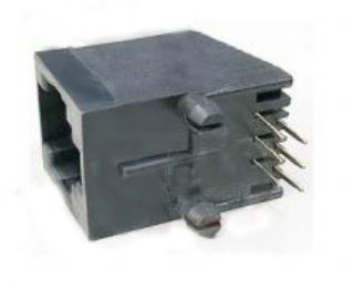 MODULAR JACK THT R/A 6P6C BLACK - L-KLS12-144-6P6C-W/O-1-0