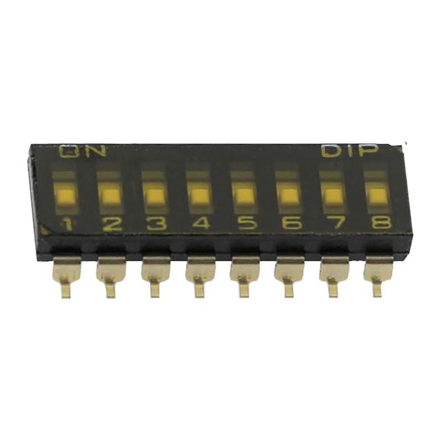 SWITCH DIP 8 Pos. SPST 25mA 24VDC SMT V/T