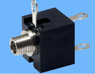 CONNECTOR MONO JACK WITH NUT THT R/A 2.5MM - L-KLS1-TG2.5-001A