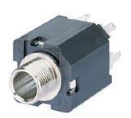 CONNECTOR STEREO JACK THT V/T 6.3MM - L-KLS1-TG6.3-004D