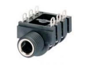 CONNECTOR STEREO JACK THT R/A 6.3MM - L-KLS1-TG6.3-006G