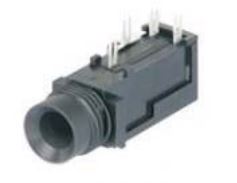 CONNECTOR STEREO JACK THT R/A 6.3MM - L-KLS1-TG6.3-008B