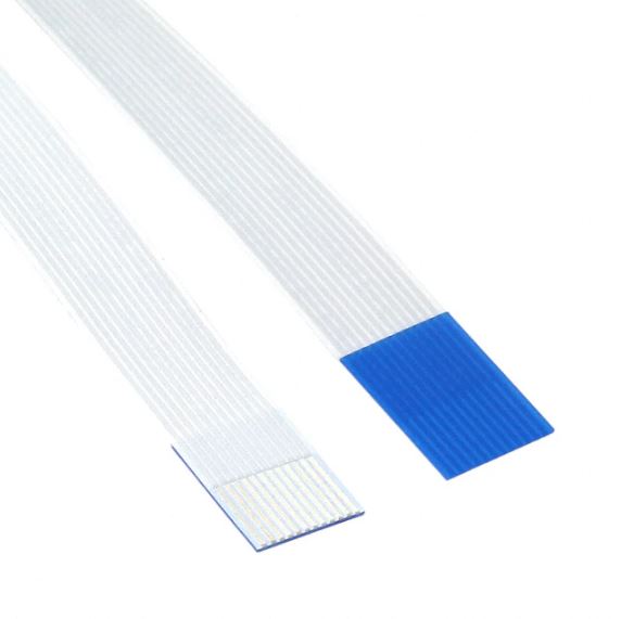 CABLE FLAT FLEXIBLE 10PIN 0.50mm 100mm WHITE - L-KLS17-FFC-0.5-10PL100B