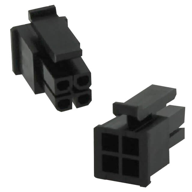 CONNECTOR 3.00MM 4PIN(2X2) MALE HOUSING BLACK - L-KLS1-XM1-3.00-2X02-MH