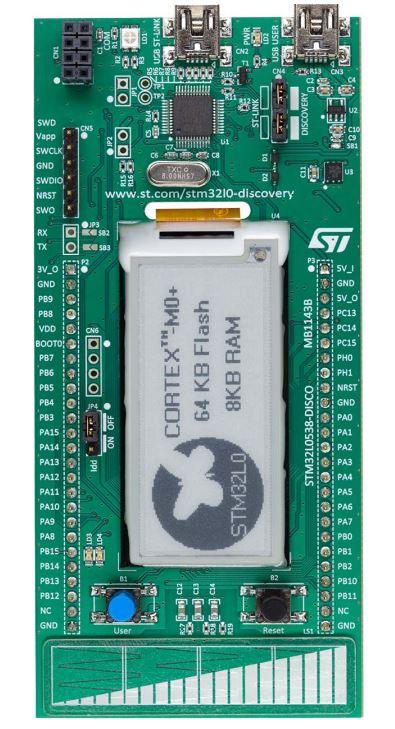 EVALUATION KIT STM32L0 SERIES DICOVERY - STM32L0538-DISCO