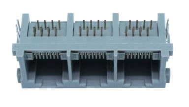 MODULAR JACK THT R/A 8P8C GRAY - L-KLS12-303-8P8C-1X3-1-1