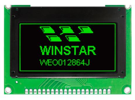 OLED COG 128X64 GREEN 2.42" - WEO012864JGPP3N00000