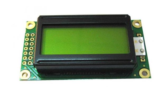 LCD CHARACTER 8X2 STN POSITIVE YELLOW GREEN 5V - WH0802A-NYG-ET#