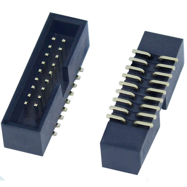 BOX HEADER 18PIN(2x9) 1.27MM SMT V/T MALE BLACK - L-KLS1-202C-18-T-B