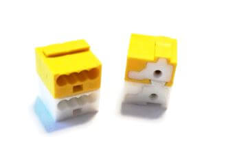 TERM.BLK.8PIN(2X4) 2.10MM WHITE/YELLOW - DG220B-2.1-08P-1Y-01AH