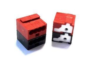 TERM.BLK.8PIN(2X4) 2.10MM BLACK/RED - DG220B-2.1-08P-1Y-02AH