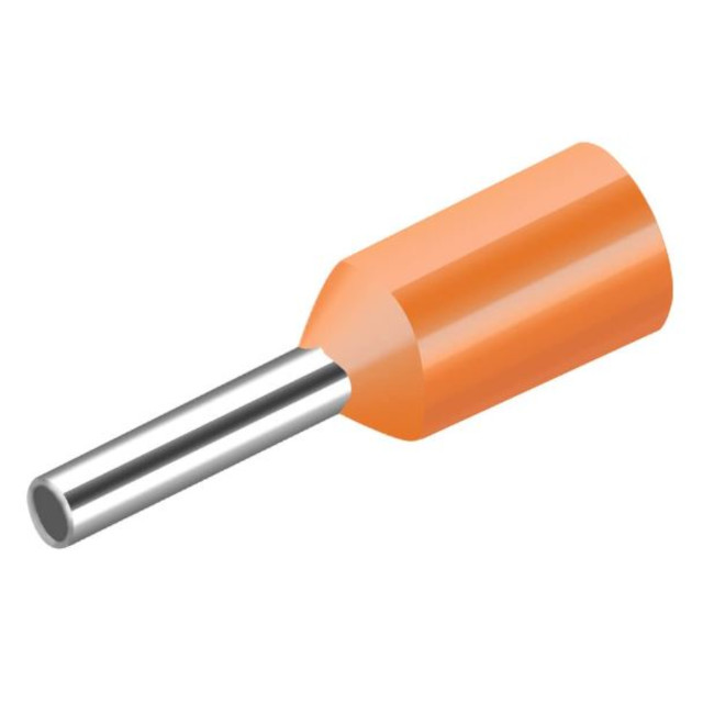 CONNECTOR TERMINAL E0506 SIZE 22AWG ORANGE KLS - L-KLS8-01108-E0506-ORANG