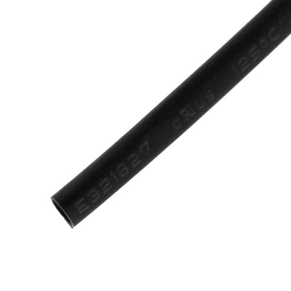 HEAT SHRINK 2.5mm BLACK (MAKARON) 2:1 W/ UL - WOER-R2.0-BLACK