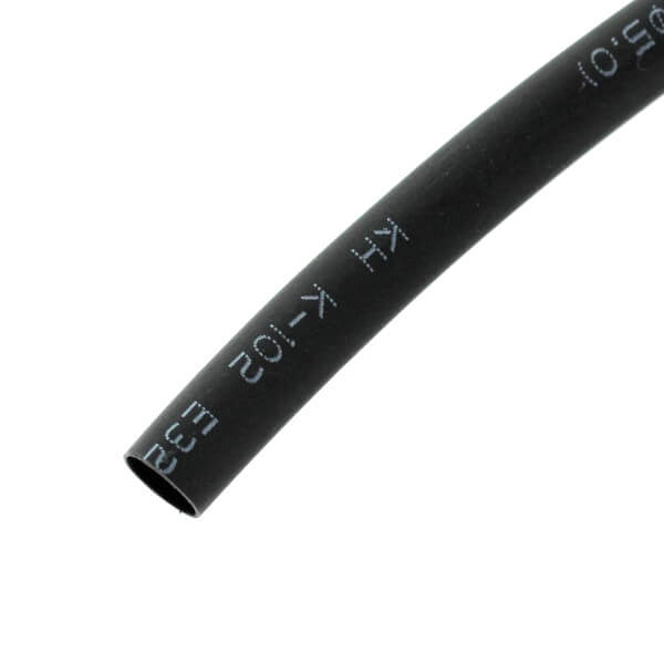 HEAT SHRINK 5.5mm BLACK (MAKARON) 2:1 W/ UL - WOER-R5.0-BLACK