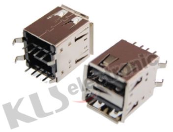 CONNECTOR USB A TYPE 180C THT V/T - L-KLS1-189-W