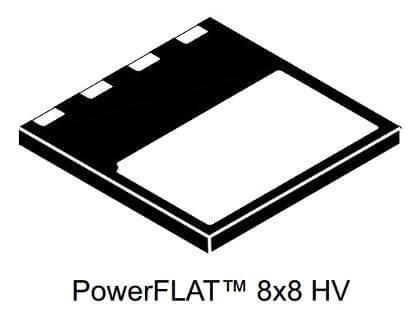 MOSFET DIS.16A 600V N-CH POWERFLAT 8x8 HV MDMESH - STL24NM60N