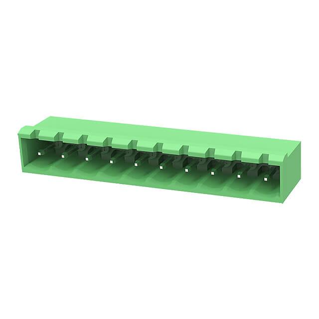 TERM.BLK.5.00MM 10P 90C MALE GREEN CLOSED - 2EDGRC-5.0-10P-14-00AH