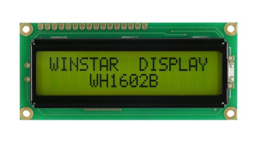 LCD CHARACTER 16X2 STN POSITIVE YELLOW GREEN 3.3V - WH1602B-YYH-ETKV#000