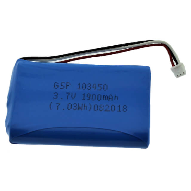 BATTERY 3.7V 1900mAh NTC+CONN.+CABLE - LP103450-NTC