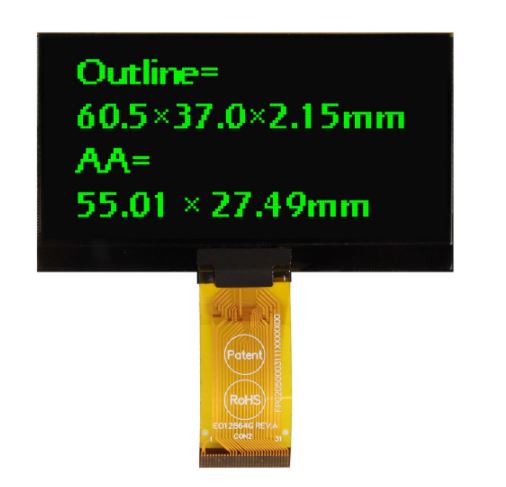 OLED COG 128X64 GREEN 2.7" - WEO012864KGPP3N00000