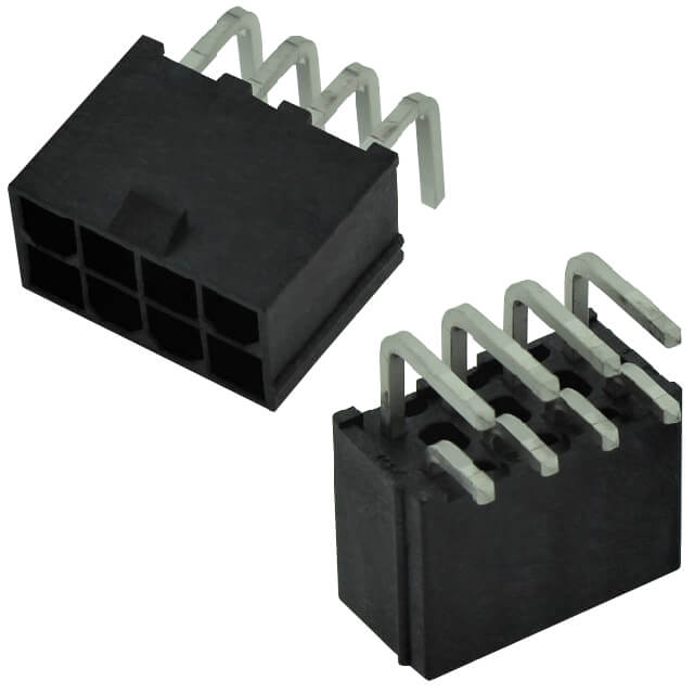 CON.T.B.4.20MM 8PIN(2X4) THT R/A MINI FIT MALE BLA - MOLEX-469911008