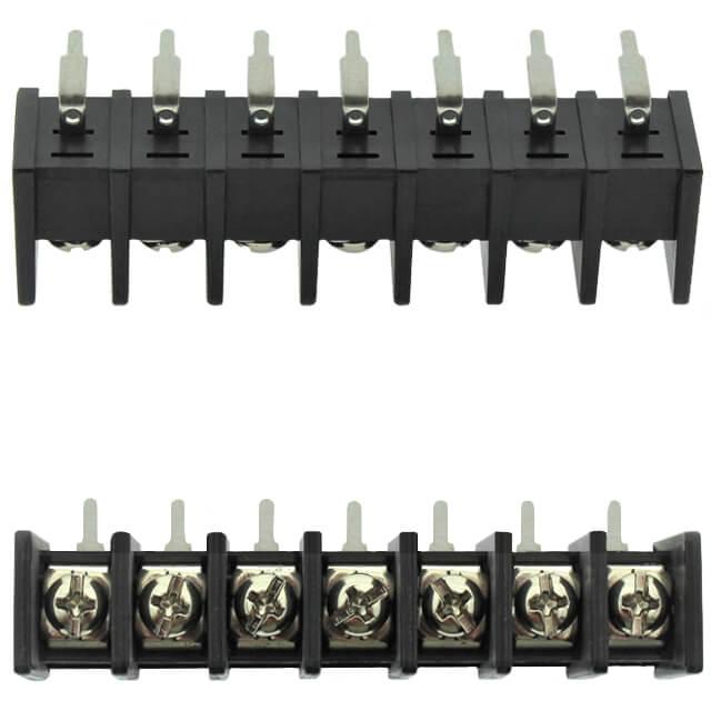 TERM.BLK.10MM 7PIN 90C BARRIER BLACK - DG55R-B-07P-13-00AH