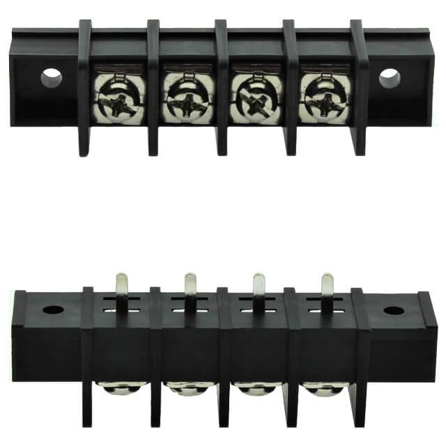 TERM.BLK.11MM 4PIN 180C BARRIER BLACK - DG65C-A-04P-13-00AH