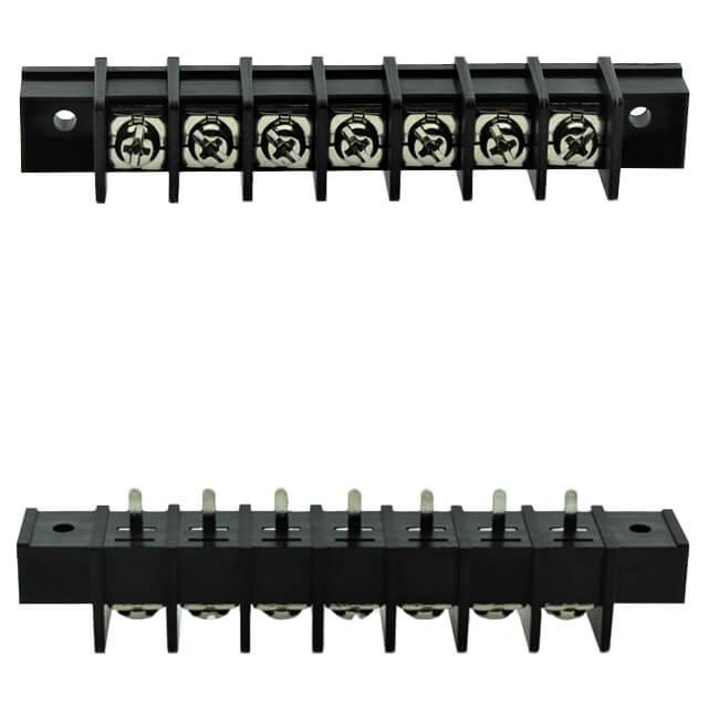 TERM.BLK.11MM 7PIN 180C BARRIER BLACK - DG65C-A-07P-13-00AH