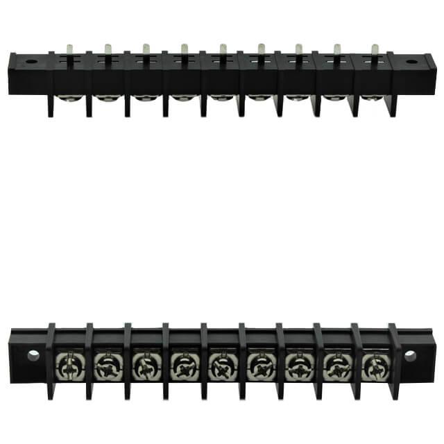 TERM.BLK.11MM 9PIN 180C BARRIER BLACK - DG65C-A-09P-13-00AH